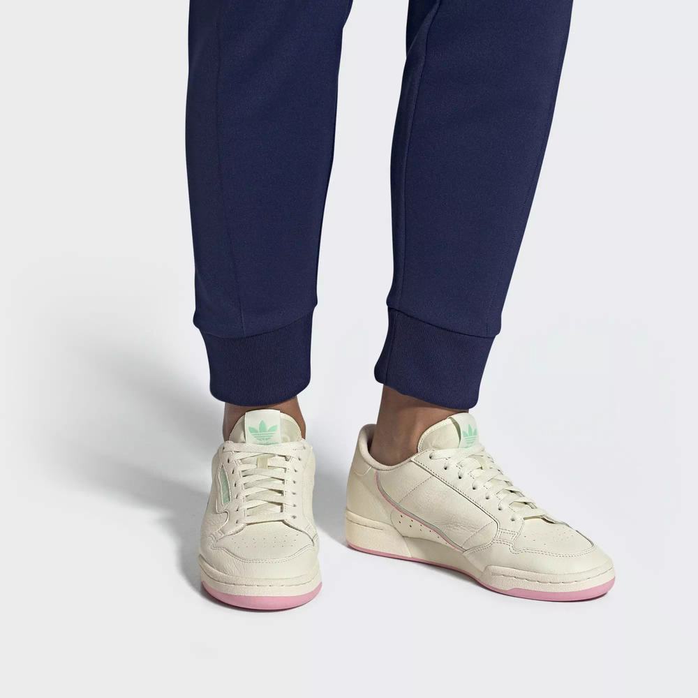 Adidas Continental 80 Tenis Blancos Para Mujer (MX-84957)